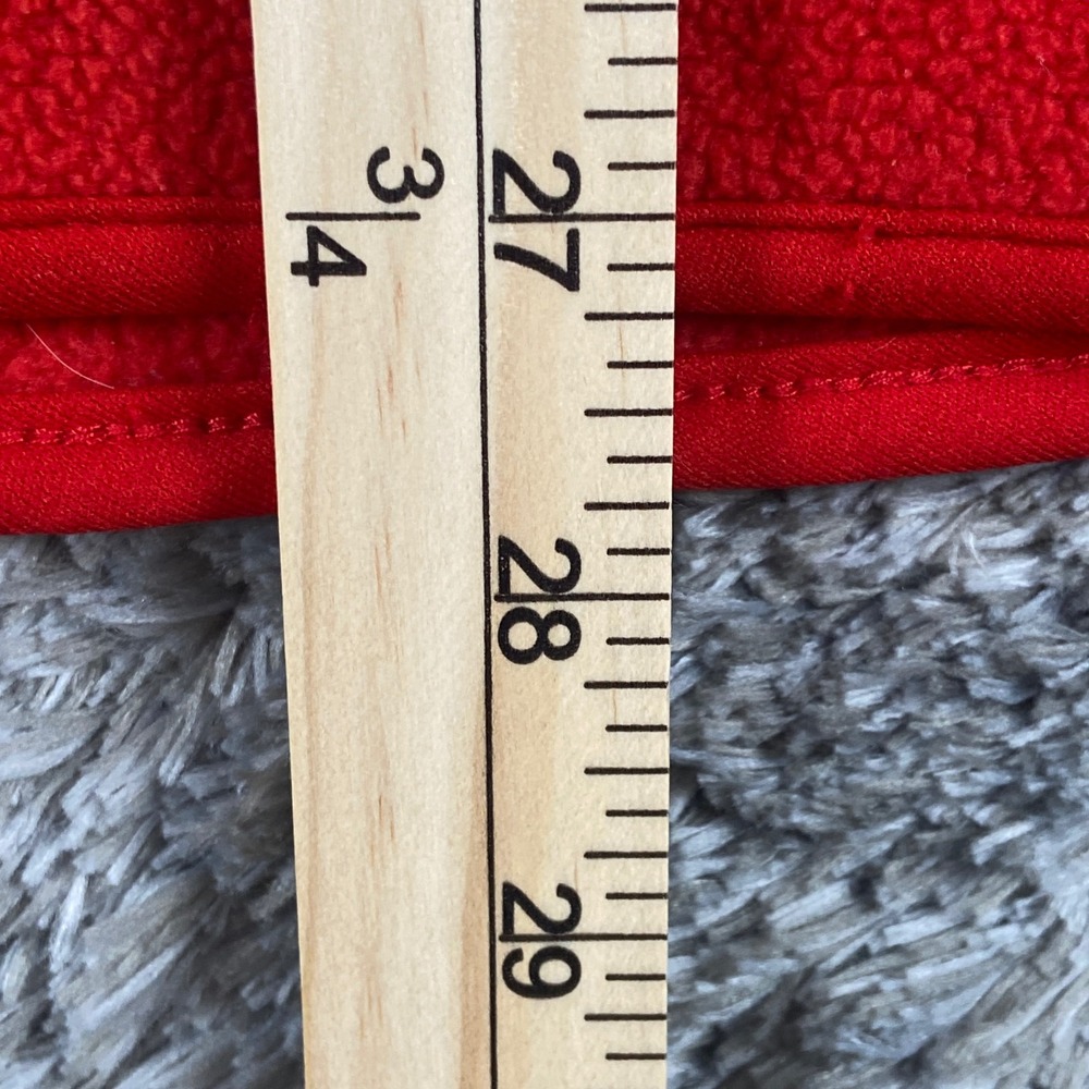 Vintage Starter Ohio State Buckeyes Pullover Mens L Red Fleece V-Neck Sweatshirt - Picture 6 of 11